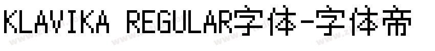 KLAVIKA REGULAR字体字体转换